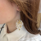 ボリュームリボンイヤリング ＊ 期間限定