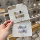 淡いカラーが可愛いニュアンスデザインのネイルチップ