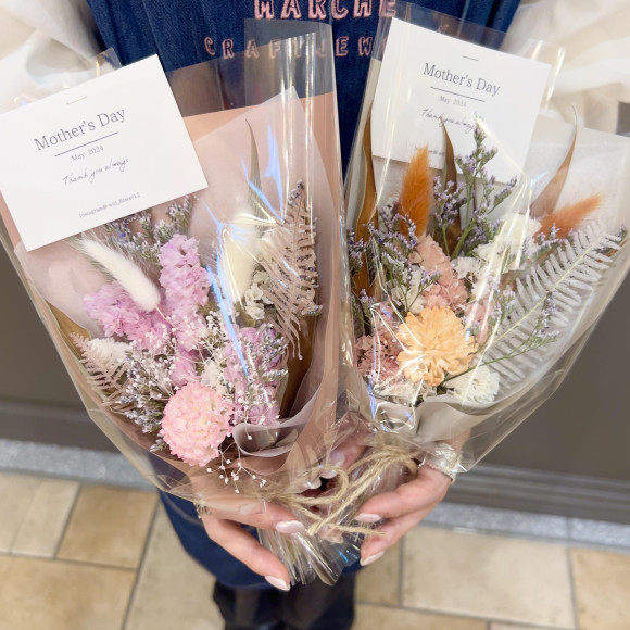 母の日に♪ドライフラワーブーケ