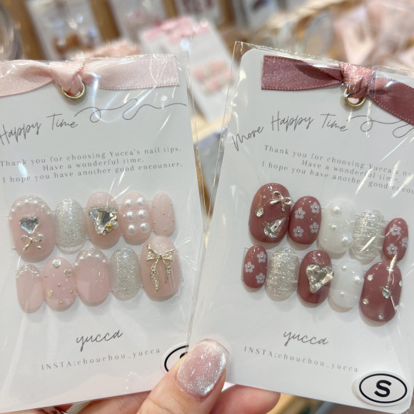 韓国ネイル風ネイルチップ ＊ yucca 期間限定