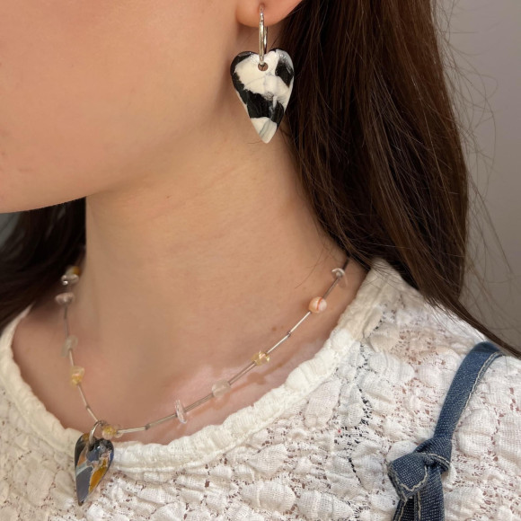 ポリマークレイのハートモチーフアクセサリー ＊ 期間限定