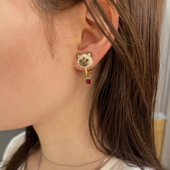 陶土で作られた動物モチーフアクセサリー ＊ 期間限定