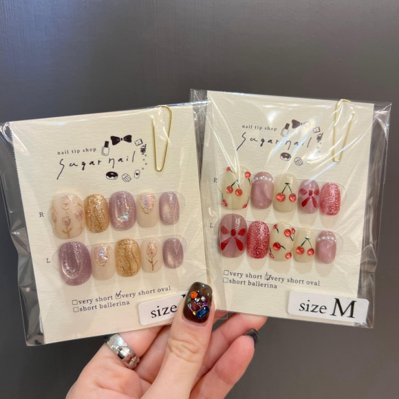 お花やさくらんぼ＊ニュアンスデザインネイルチップ