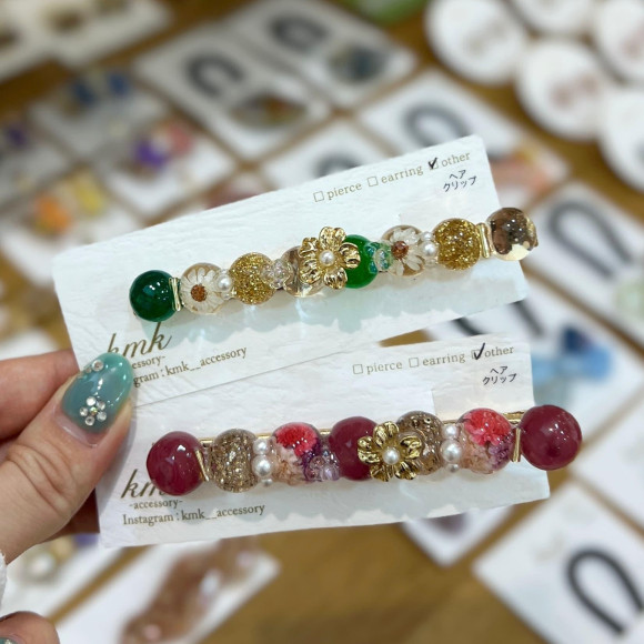 お花のカラフルヘアアクセ ＊ 期間限定