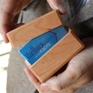 木のアイコスヒートスティックケース「IQOS HeatSticksCase BOX-IN」