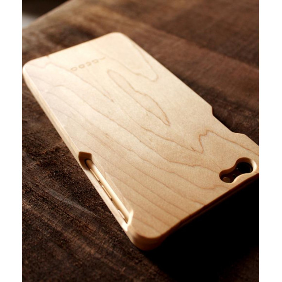 【SALE開催中】【銘木100％で作られた白く美しい木目の木製携帯ケース】