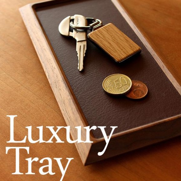 銘木を使用した高級感ある木製トレイ「Luxury Tray」