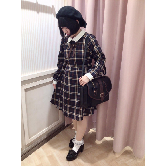 衿配色チェックワンピース アマベル ショップニュース 仙台parco パルコ