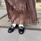 HARUTA ローヒールビットローファー