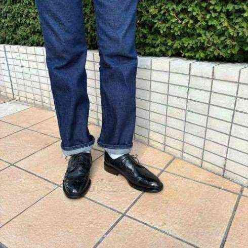 HARUTA　メンズウィングチップレースアップシューズ