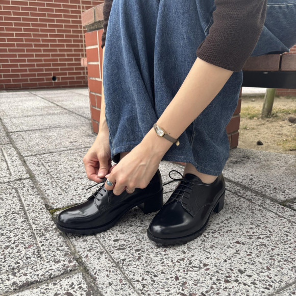 HARUTA　ヒールアッププレーントゥシューズ