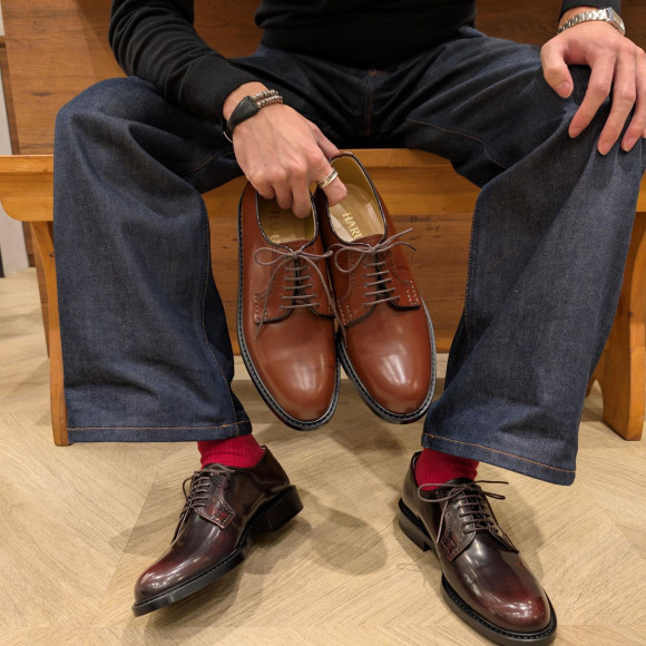 HARUTA Men's Plane Lace Up Shoes