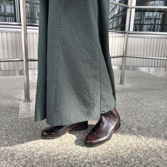 HARUTA　ウイングチップチェルシーブーツ
