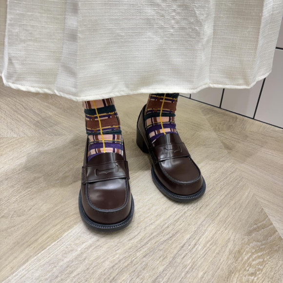 HARUTA 限定おでこヒールローファー