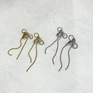 [Metal Allergy] Long Ribbon Earrings/Surge Carsten Less