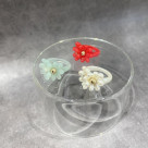 フラワーアクリルリング