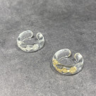 メタルフラワーアクリルリング