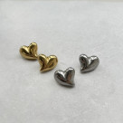 【金属アレルギー対応】ハートデザイン ピアス/サージカルステンレス