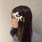 リボンヘアクリップ