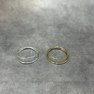 【金属アレルギー対応】 シンプル　ダブルライン　リング　サージカルステンレス