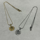 Metal coin necklace