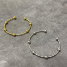 サージカルステンレス　メタルボールバングル