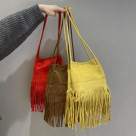 Fringe shoulder bag
