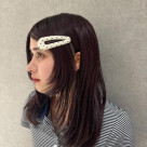 ドット柄ヘアピン