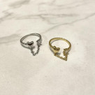 ハート　チェーン　リング