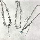 カラーストーンネックレス/ステンレス