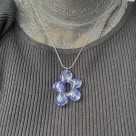 クリアフラワーネックレス