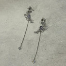 ロングビジューピアス