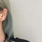 メタルダイヤピアス