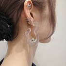 ニュアンスウェーブアクリルピアス