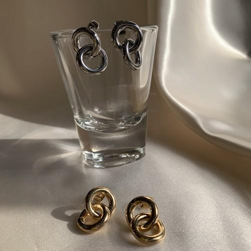 ２連　サークル　メタル　ピアス 