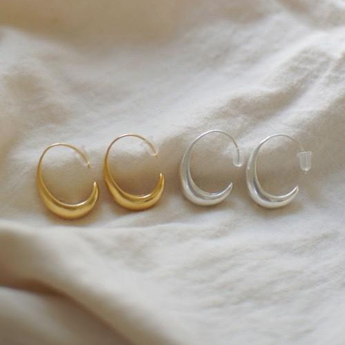 シンプル ドロップ フックピアス 