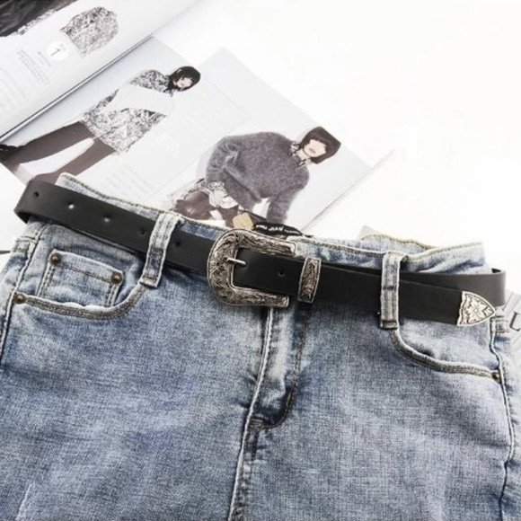 ウエスタン バックル レザー ベルト
