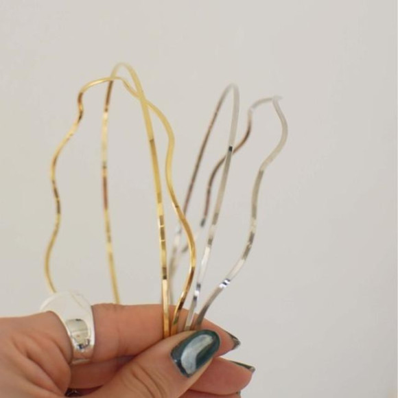 シンプル メタル カチューシャセット