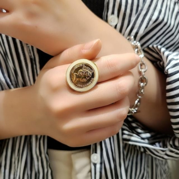 コイン モチーフ リング
