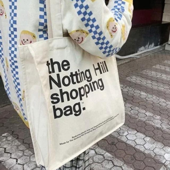 スクエア メッセージ キャンバス トート