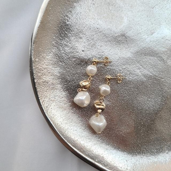 バロックパール ロング ピアス