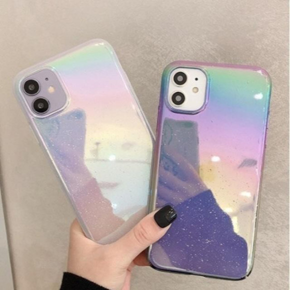 オーロラ ミラー iPhone ケース
