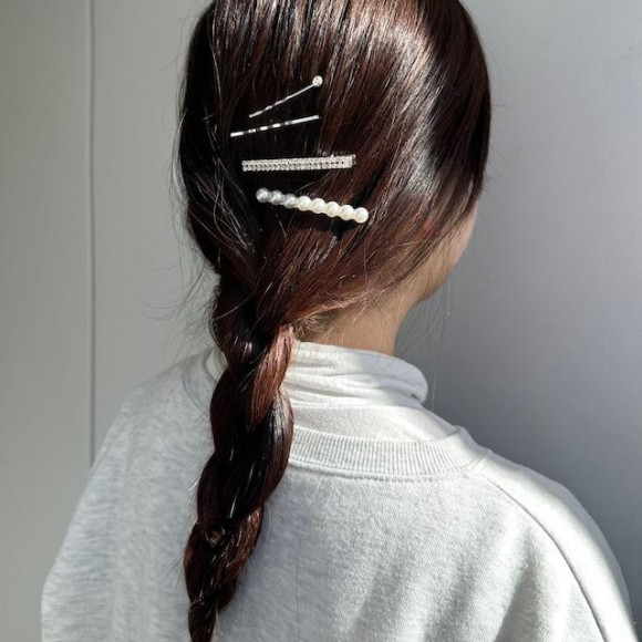 キラキラが可愛い♡パール ビジュー セット ヘアクリップ/ヘアピン