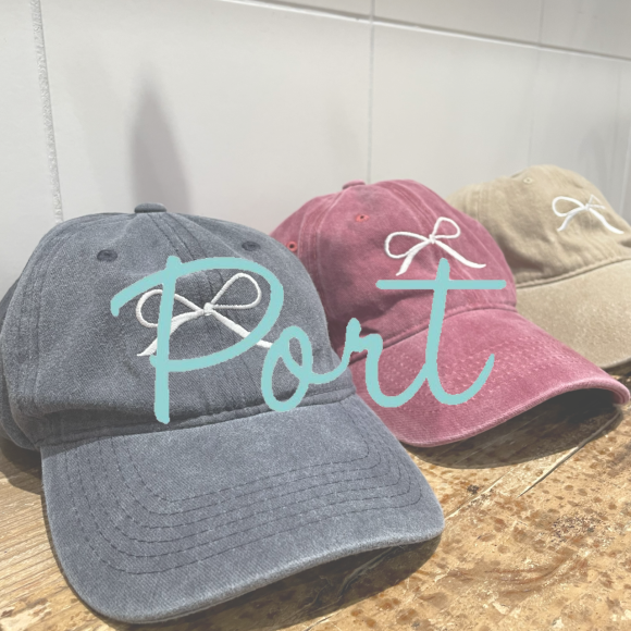 Port ／ 再々々入荷！大人気のリボン刺繍キャップ