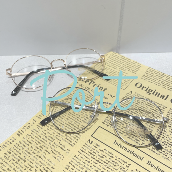 Port ／知的で柔らかい印象に！ラウンドメガネ