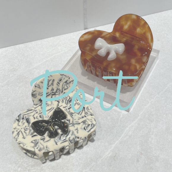 Port ／ハート型が可愛い♡マーブルバンスクリップ