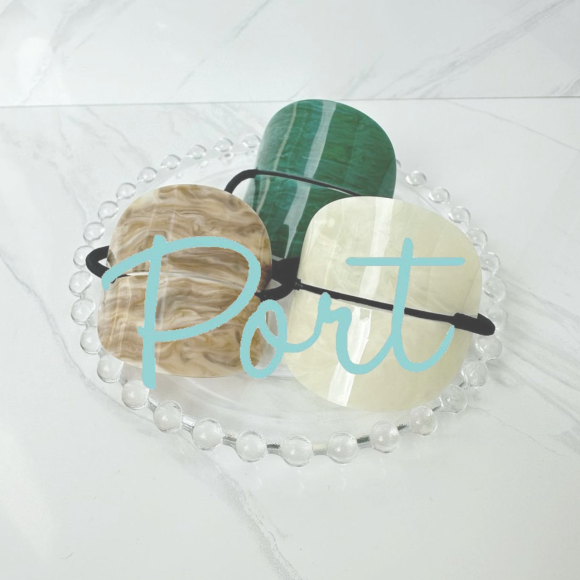 Port ／お洒落なアクリルスリットヘアゴム