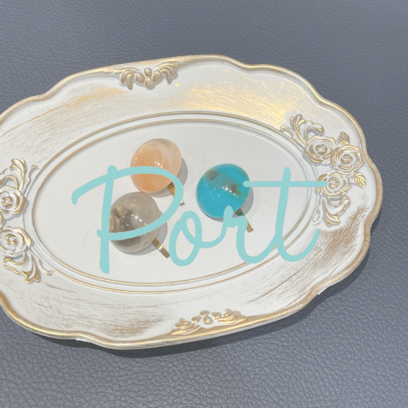 Port ／マーブルの模様と透き通るような色合いがお洒落なヘアーカフ！