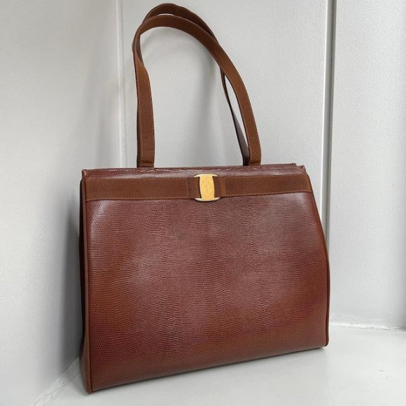 vintage FERRAGAMO(フェラガモ）トートバッグ