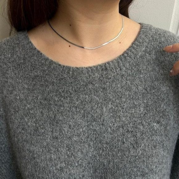 【金属アレルギー対応】スネークチェーン ネックレス /サージカルステンレス